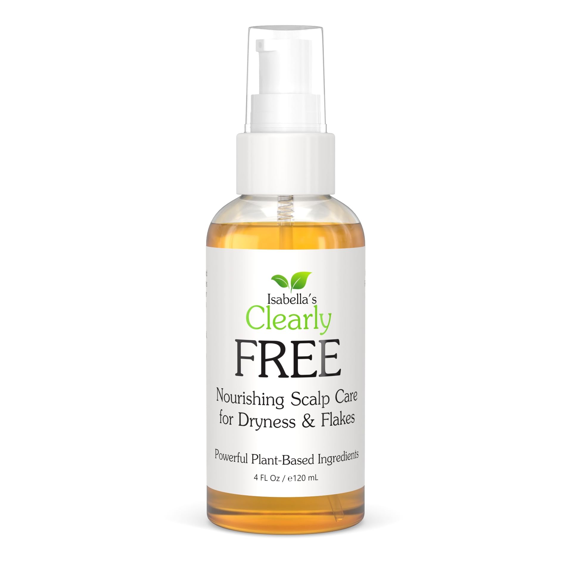 Isabella’s Clearly FREE, Natural Anti Dandruff Oil | Itch Relief for Dry Scalp, Itchy Scalp | Jojoba, Cedarwood, Manuka, Tea Tree Oils | For Adults and Kids, Made in USA