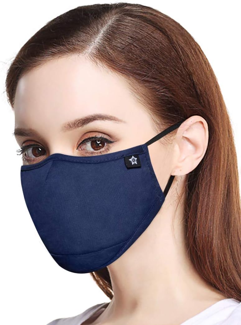 Novotel Mouth Face Cotton Reusable and Washable Fashion Cute Adjustable Half Cloth for sports, Running，Outdoor Windproof shields (Unisex）
