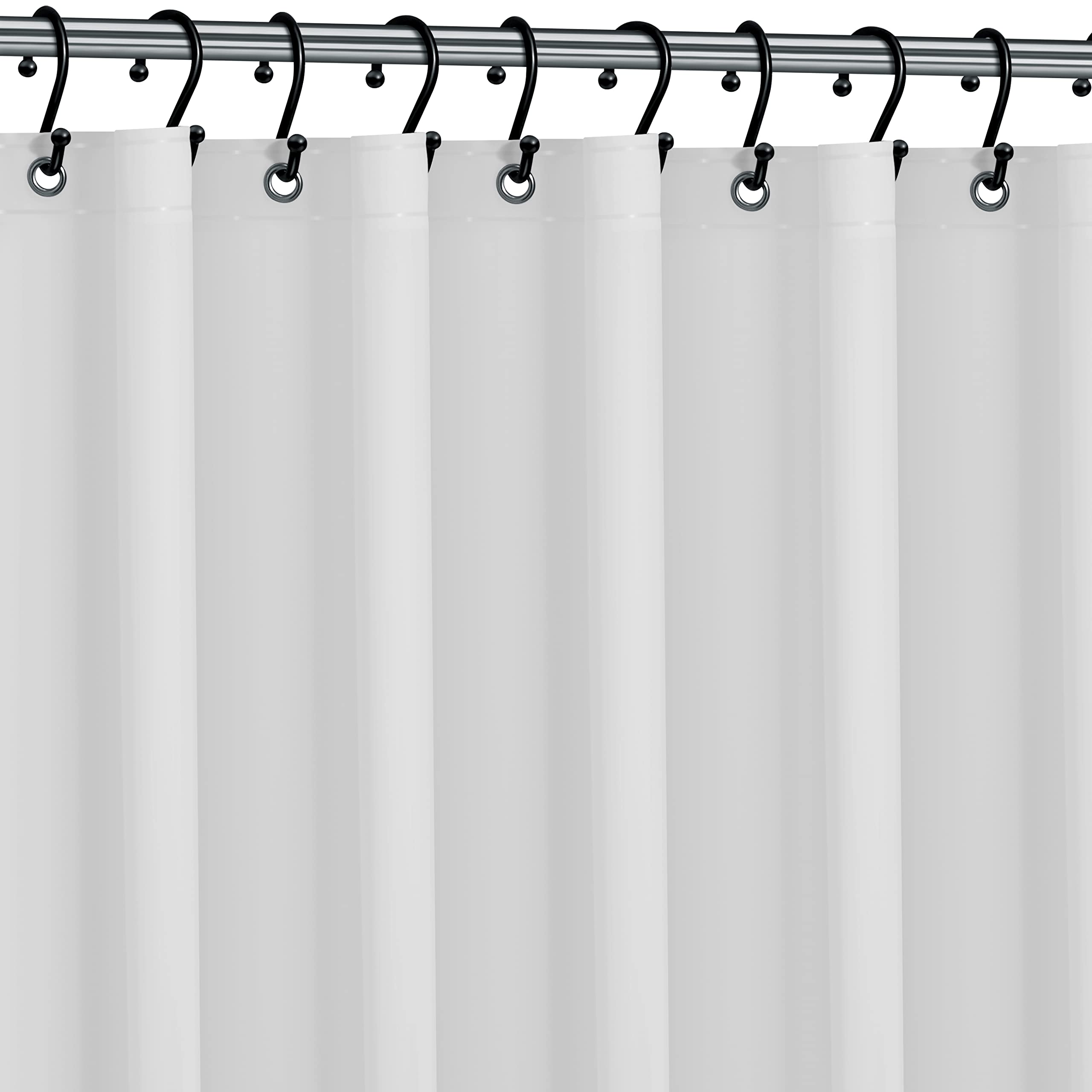 Photo 1 of Premium Shower Curtain Liner, 72"W X 72''H - PVC-Free, 6G PEVA Shower Curtain with 12 Rust Proof Grommets And Magnet-weighted Bottom Hem - Moisture Stain Proof Shower Curtain Liner - White