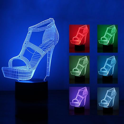 Luce Notturna Led Magical 3d Hochhackigen Scarpe Amazing