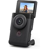Canon PowerShot V10 Compact Vlogging Camera | 1" CMOS Sensor, 4K Video Streaming, Built‑in Wide‑Angle Zoom Lens, Flip‑LCD &amp; Stereo Mic, Image Stabilization, Black
