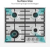 Hisense GM773XF 75cm Gas Hob 5 Burners Wok Ring Easy Clean Stainless Steel view 7