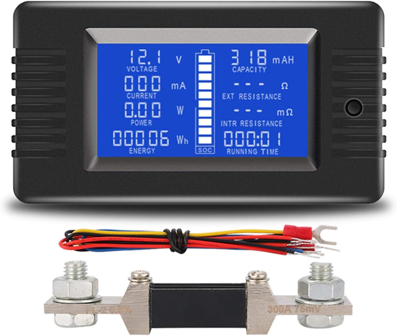 Electronic Tester Test 0200v 0300A Car Battery Discharge Indicator Capacity Tester Power