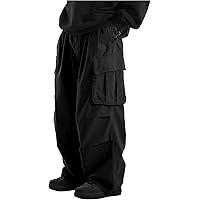 slim fit dress slacks Men's Black, Flat Front, Comfort-Waist Dress Pants main image 1