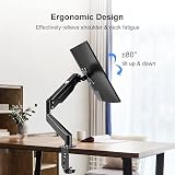 Suptek Single Monitor Arm Gas Spring Desk Mount 17-32 in 10kg VESA 75/100 view 3