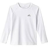 Toddler Boys Swim Shirt Long Sleeve Rash Guard UPF 50+ Sun Protection Shirts for Baby Kids Quick Dry