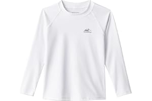 G GRADUAL Toddler Boys Swim Shirt Long Sleeve Rash Guard UPF 50+ Sun Protection Shirts for Baby Kids Quick Dry