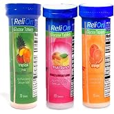 Relion Glucose Tabets: Orange, Tropical and Fruit Punch Total 30 Tablets