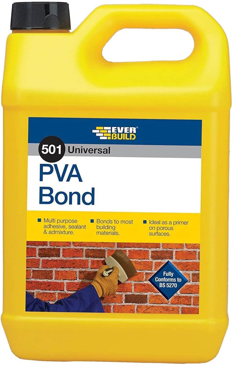 Everbuild 501 Universal PVA Bond 5 Litre General Purpose Adhesive