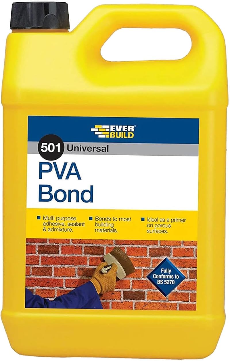 Everbuild 501 Universal PVA Bond 5 Litre General Purpose Adhesive