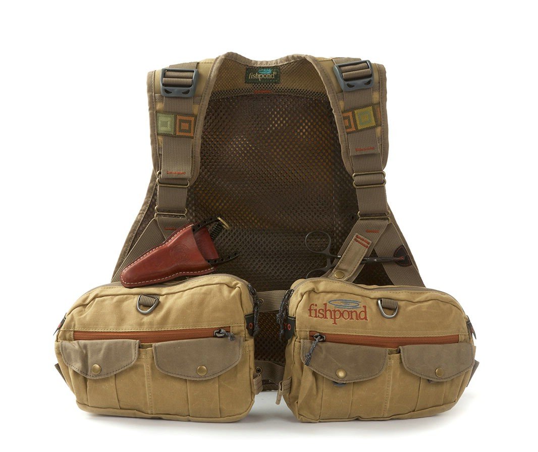 Fishpond Fly Fishing Vaquero Waxed Canvas Tech Pack Vest Backpack