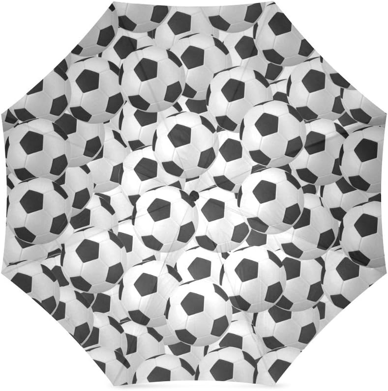 Best Friends/Sisters/Brothers Gifts Many Soccer Balls Footballs Art 100% Fabric And Aluminium Umbrella