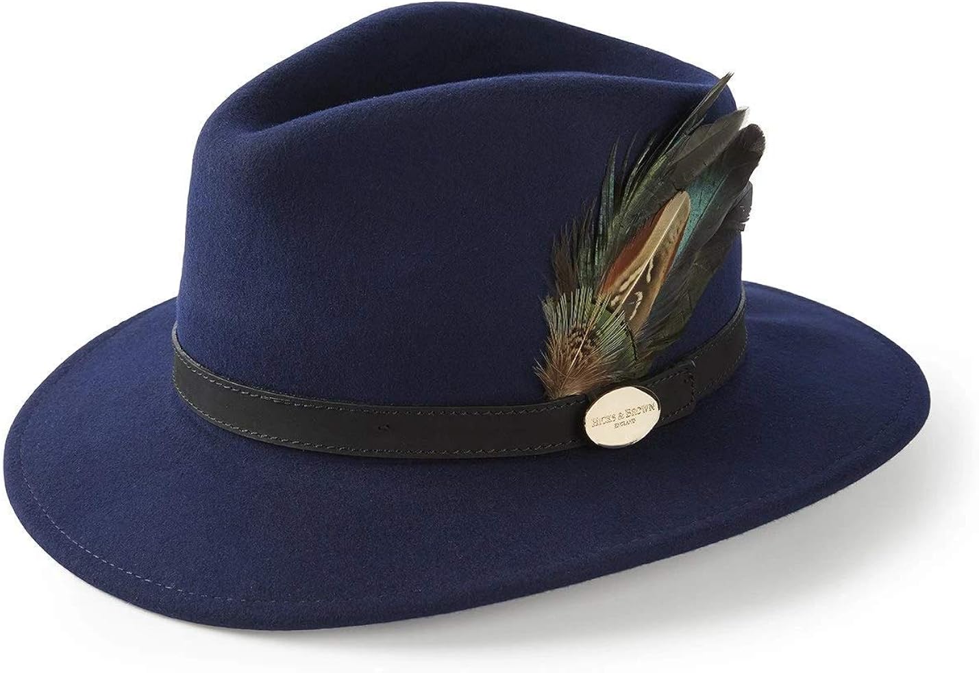 Hicks & Brown Ladies Wool Felt Fedora Hat (Classic Feathers) The Suffolk Amazon.co.uk Clothing