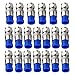 ESUMIC® RG6 F Type Connector Coax Coaxial Compression Fitting, Coax Adapter Pack of 20 (Blue)