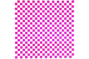 QHAJRYYC 100 Sheets Pink and White Checkered Deli Paper - Grease Resistant, Burger Paper, Deli Liner (11.5''x11.5'')
