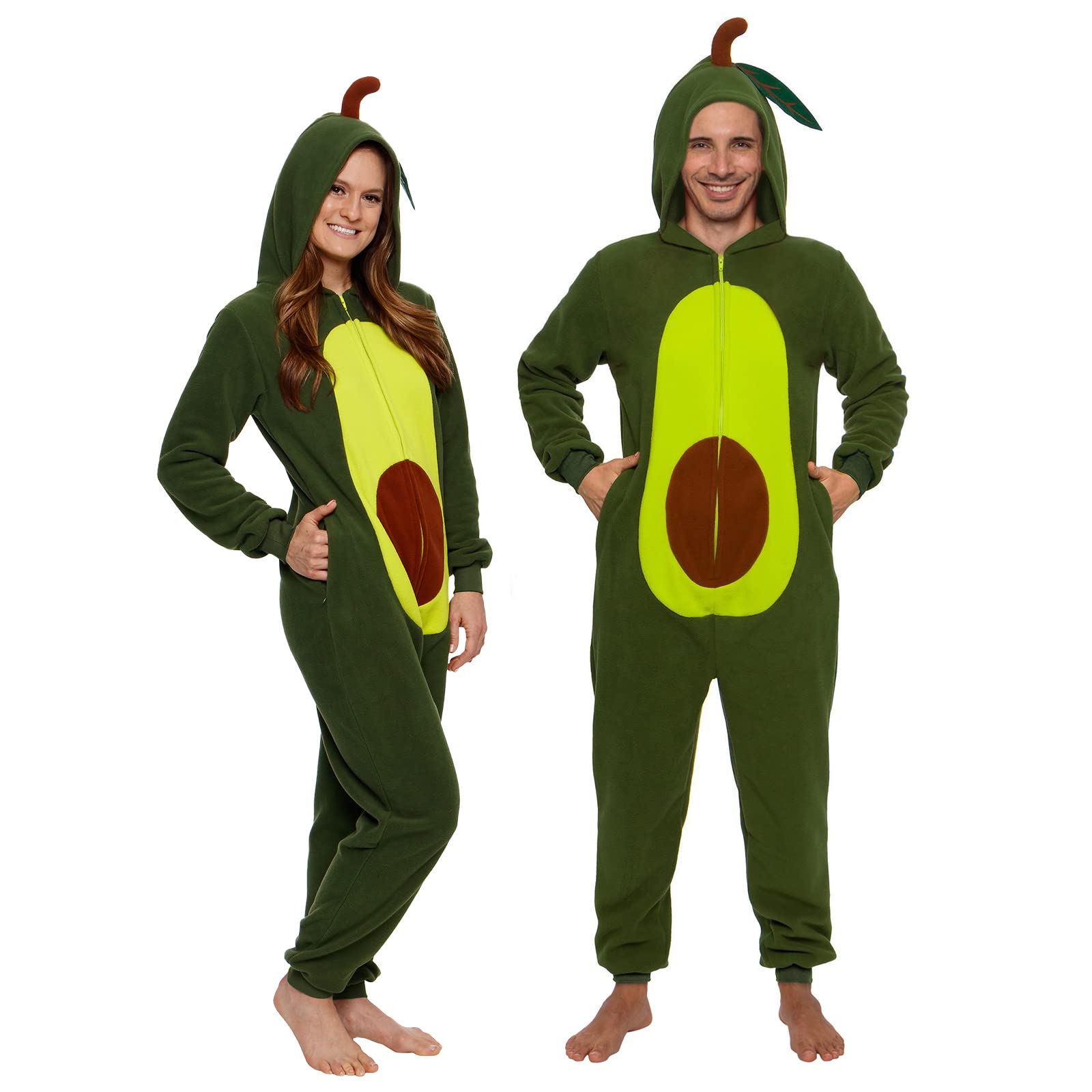 Photo 1 of ****ODOR****** Funziez! Slim Pineapple and Avocado Adult Onesie - Food Halloween Costume - One Piece Cosplay Suit for Adults, Women and Men