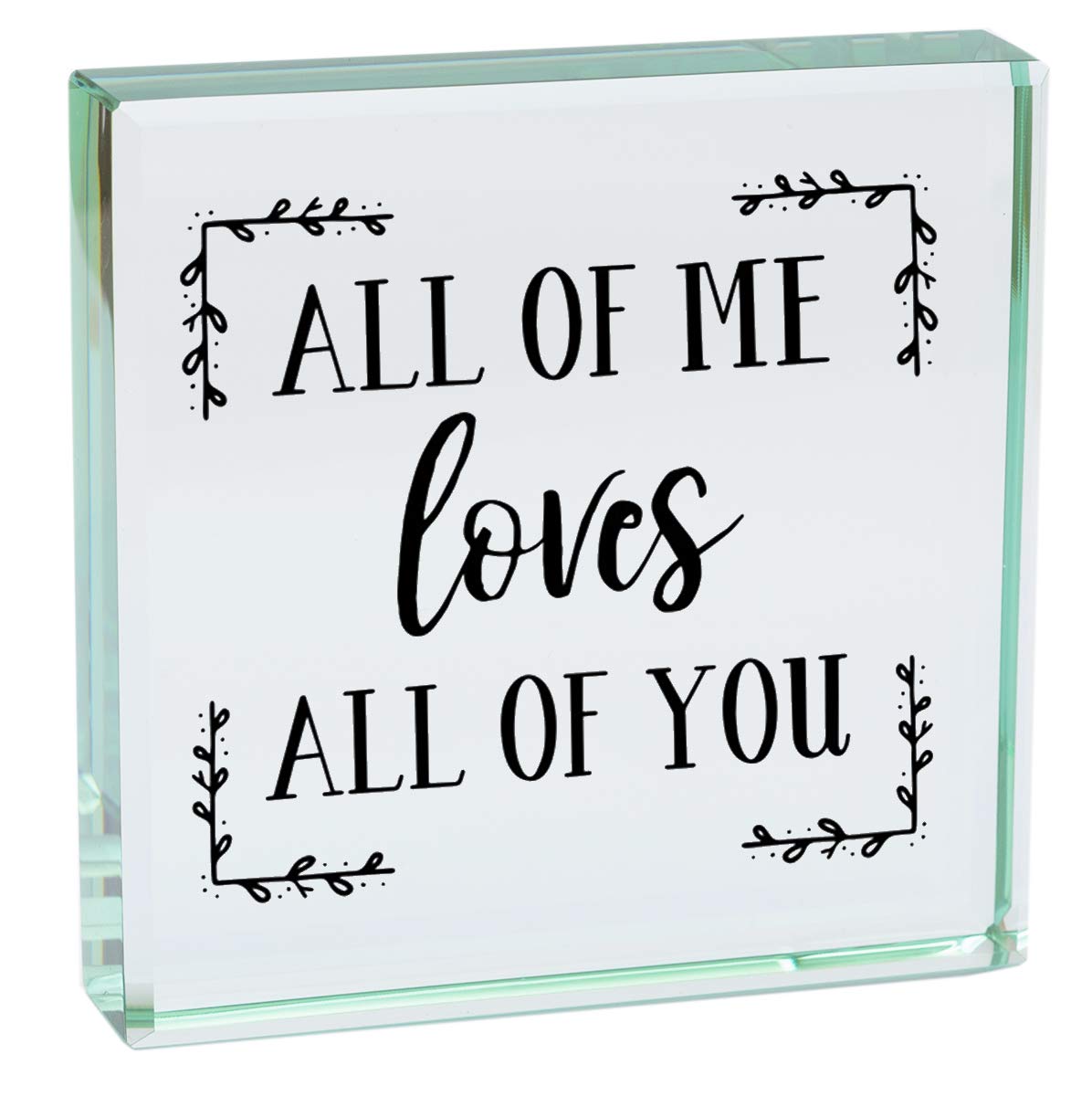 Chris Bag Of Goodies All Of Me Loves All Of You Romantic Glass Ornament Gift Keepsake Idea For Her Him Wife Husband Boyfriend Girlfriend