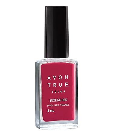 Avon True Color Pro+ Nail Enamel, Sizzling Red, 8ml