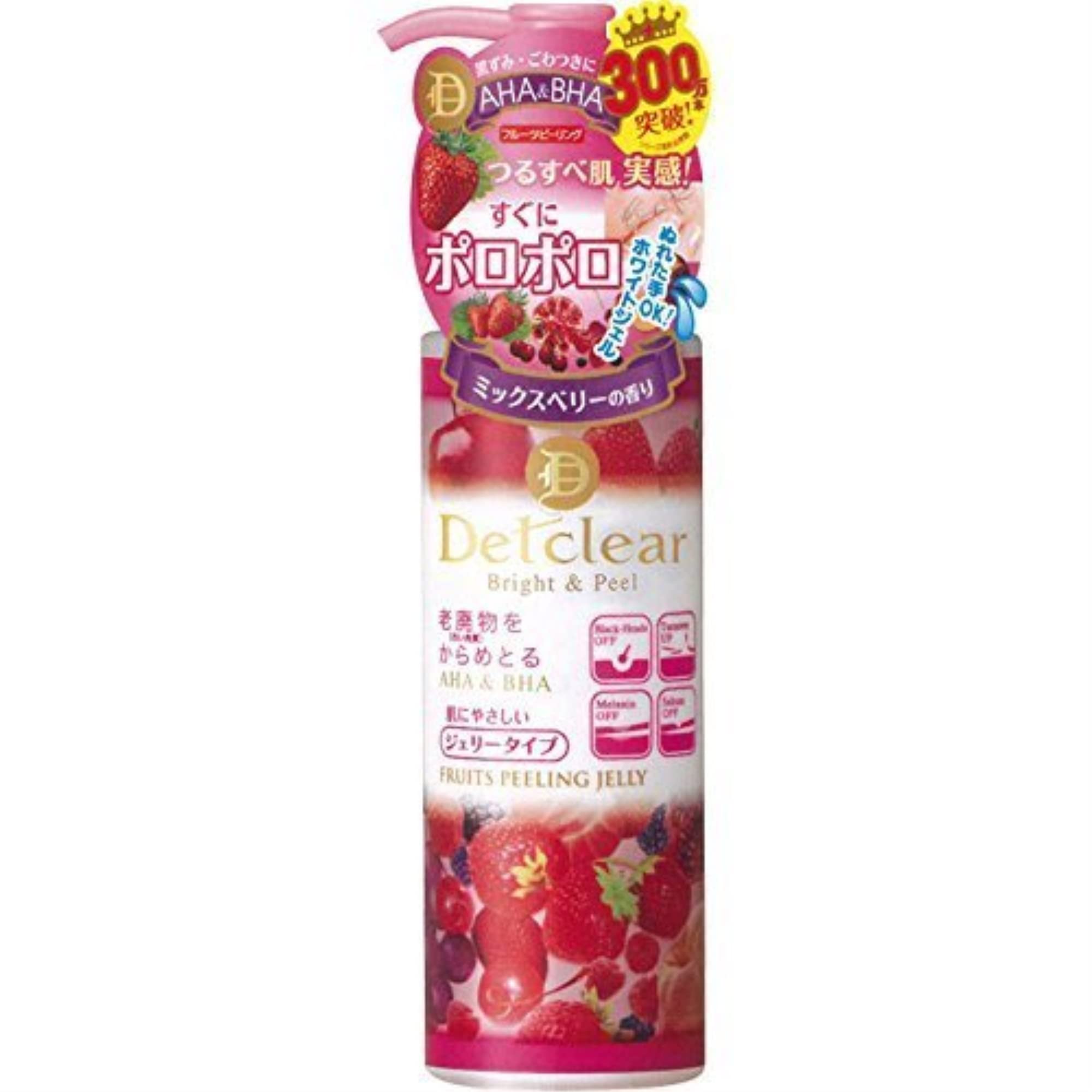 Meishoku Cosmetics Detclear Bright&Peel AHA&BHA Peeling Gel 180ml by meishoku
