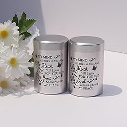 DAIFFUNE Small Urns for Ashes - Set of 2，2.7 Inch