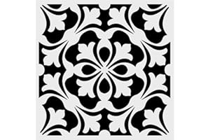 LYMSSESS Wall Stencils for Painting Large Pattern 12" x 12", Reusable Large Floor Stencils, Simple Tile Stencils for Decor (NS15)