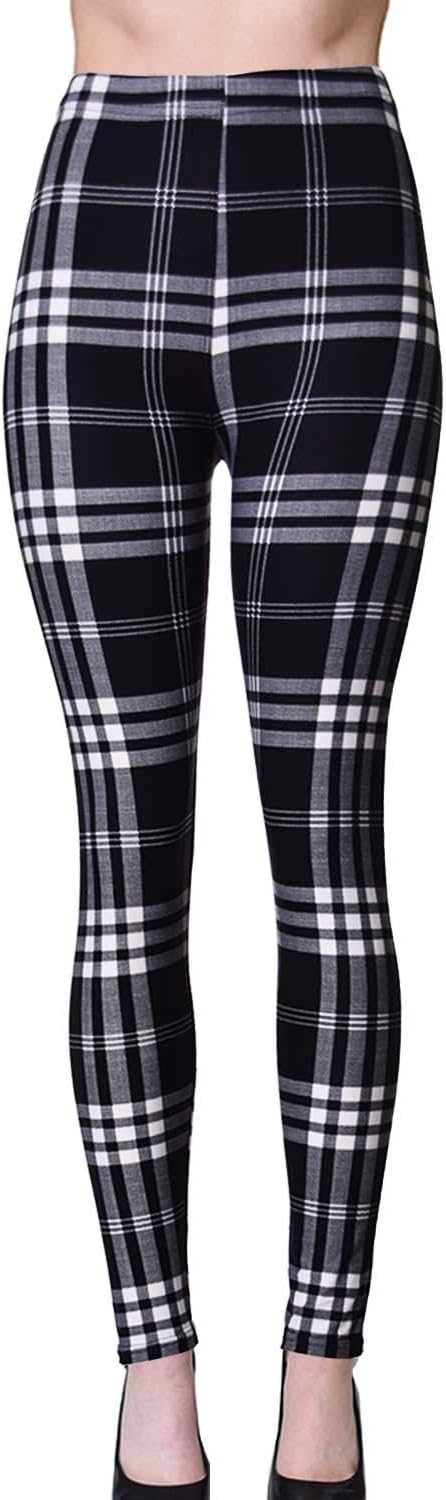 Women's High Waist Seasonal Print Fashion Leggings Brushed Buttery Soft BAT 35