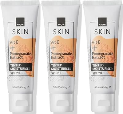 Avon SK!N Radiance Tinted Moisturiser SPF20 Normal Skin 3 x 50ml Tubes