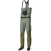 Orvis Clearwater Chest Waders for Men - Waterproof Fly Fishing Waders with Neoprene Booties, External Storage Pocket