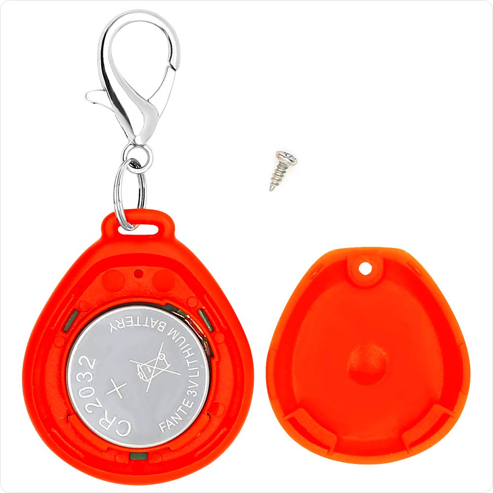 CLAN-X LED Dog Tag, Weather Resistant Light up Pet ID Tag Dog Collar Safety Lights for Night Walking, Batteries Included Dog Pendants by (Pack of 3PCS（Red, White, Blue)