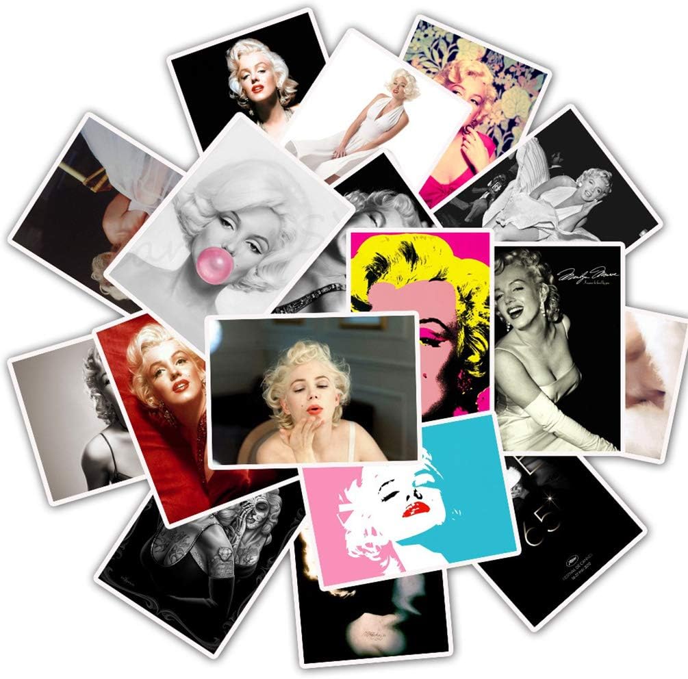 Sexy Girl Laptop Stickers Marilyn Monroe Trendy Lady Car Water Bottle Notebook Wall Skateboard Motorcycle Bicycle Luggage Guitar Bike Decal