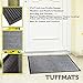 Door Mats Outdoor Indoor|Doormat for Outside or Inside Home,RV or Camper| Non Slip Technology Provides Safety in Your Home Low Profile Charcoal Grey Washable By TuffMats