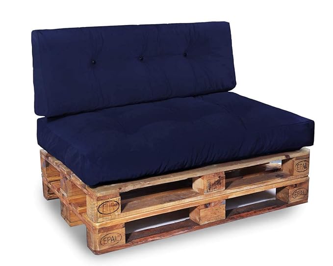 Easysitz Palettenkissen Set Geeignet für Indoor Palettensofa Palettenpolster Palettenauflagen Sofa Kissen Polster Auflage 120