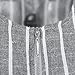 Cosygal Women Striped Linen Short Sleeves Wide Leg Jumpsuit Romper with Zip Pockets Belt