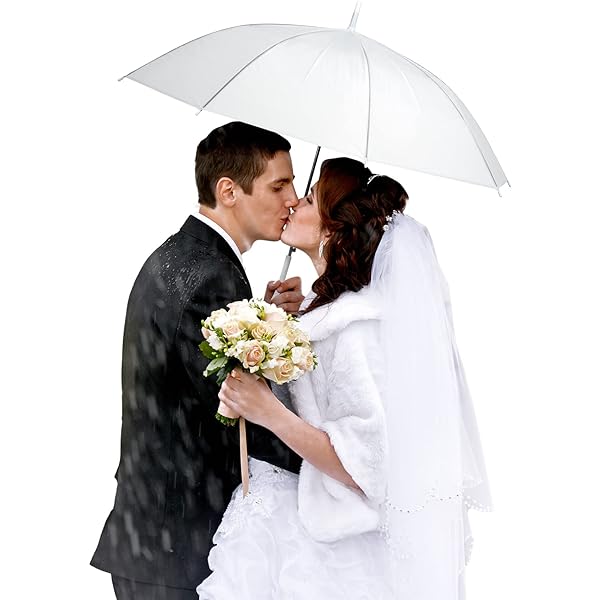 Amazon.com: Reginary 10 Pack Clear Wedding Umbrellas Auto Open