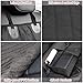 Pedy Luxury Pet Seat Cover for Cars, Dog Car Seat Cover with Anchors, Trucks, and Suv's - Black, Hammock Convertible