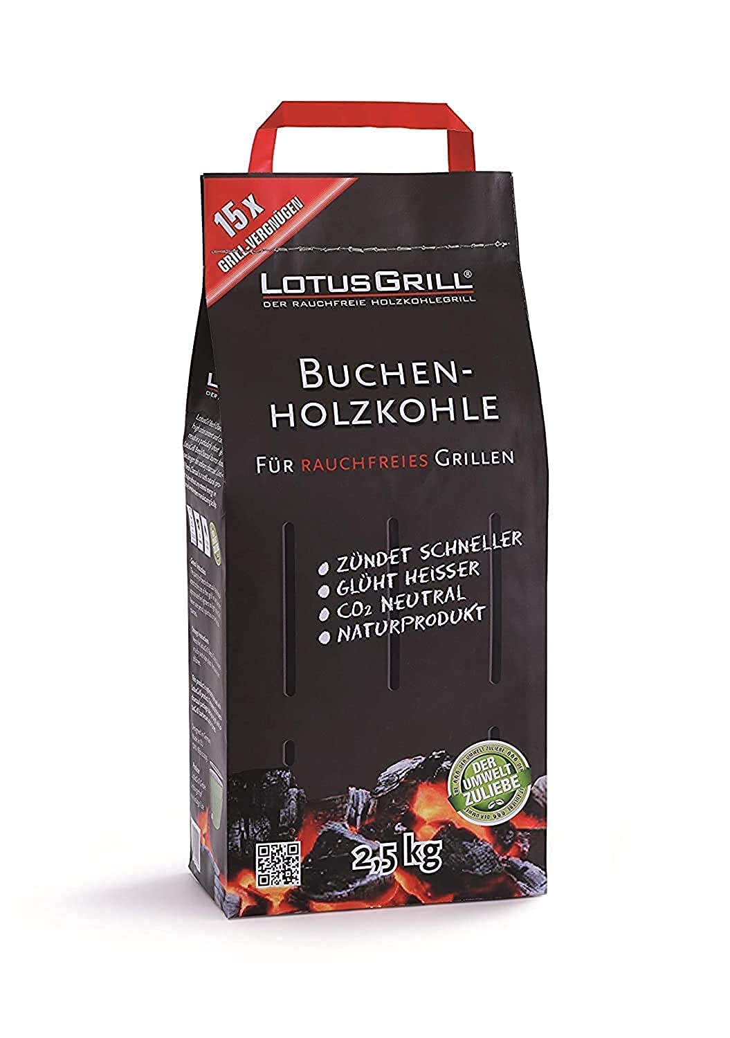 LOTUSGRILL Carbón 2, 5 kg EN Bolsa