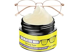 Eye Glass Scratch Remover - 30g Lens Scratch Restorer | Eyewear Care Lens Grinding Polish Wax for Home Office School Travel R