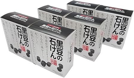 Amazon 黒豆の石けん 108g 6個セット 箱なし 泡立てネット付き 株 井上商店 固形せっけん 通販
