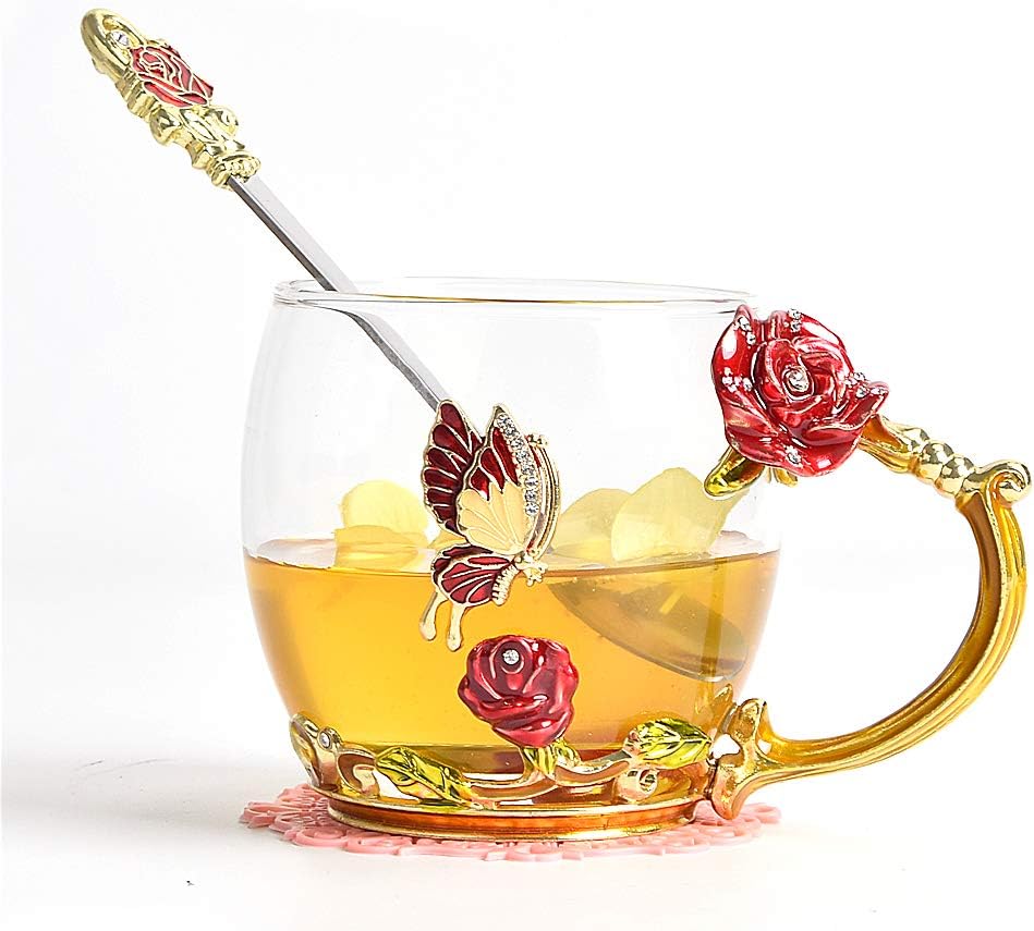 tazze di vetro per il tè del caffè