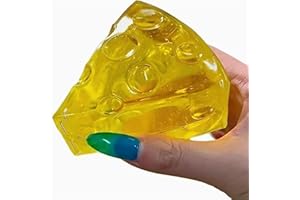2pcs Squishy Honey Cheese Square Fidget Supplies - Soft Cheese Squeeze Supply for Stress Relief and Sensory Play