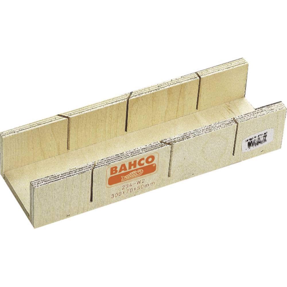 Bahco 234-W2 Laminated Wood Miter Box, Beige