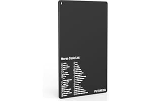 PUTIKEEG Morse Code Table Key morse code List Learning Shortwave Radio Black