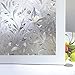 Bloss Window Film Privacy One Way Daytime Non Adhensive UV Film Sun Blocking Removable Static Cling Mirron Film House Window Tint, Silver, 17.7 Inch*6.5 Feet