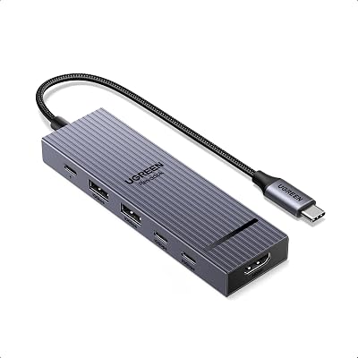 UGREEN USB C Hub Revodok Pro 106 6-in-1 4K@60Hz HDMI 10Gbps USB PD 100W