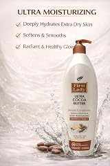 First Lady Cocoa Butter Lotion 1000ml Pump Vitamin E Ceramide Dry Skin Hydration view 4