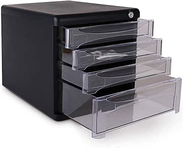 Gabinete De Archivo De 4 Capas Caja De Almacenamiento De Escritorio