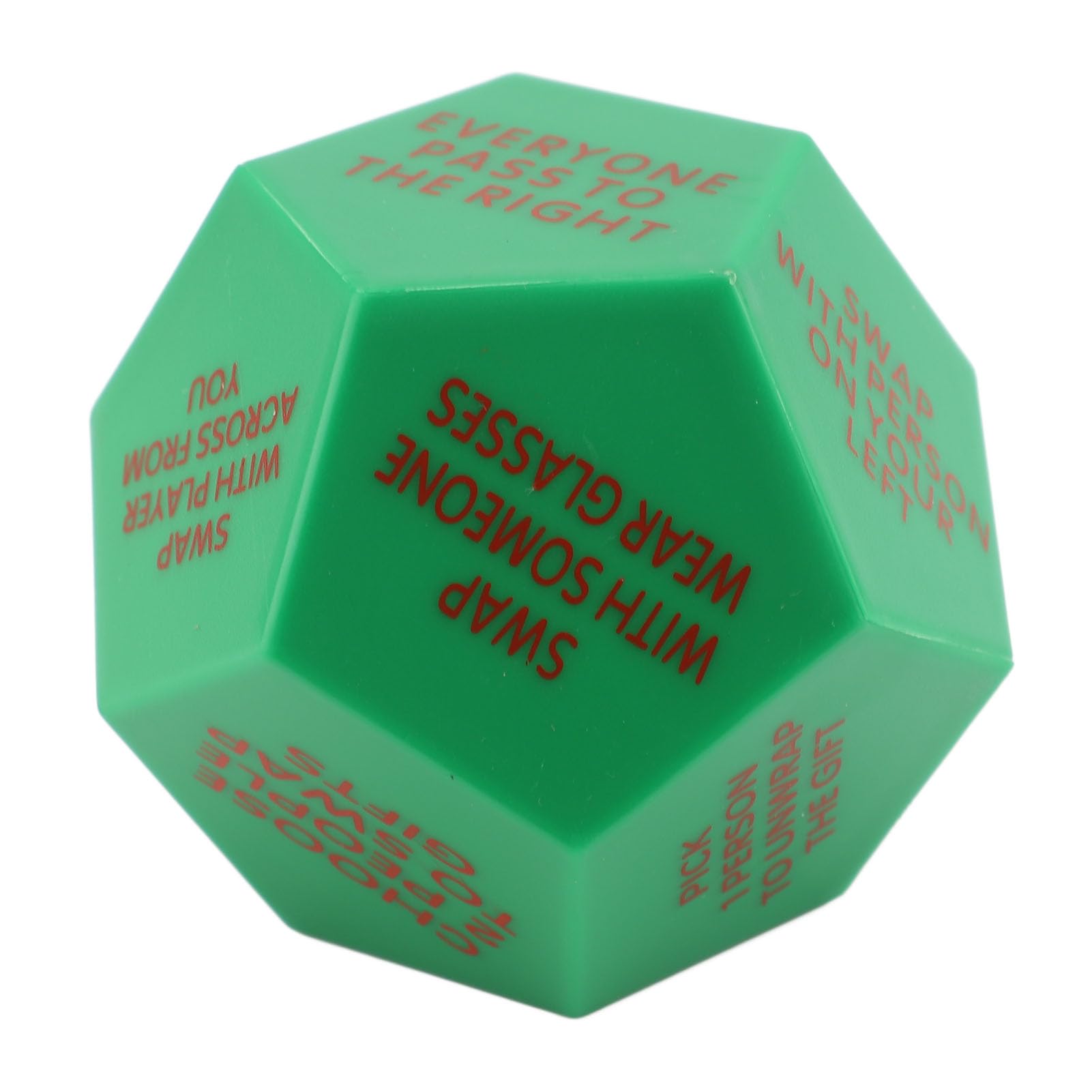 TOPINCN Santa Swap Present Exchange Dice, 12 Different Sides Dice Exchange Dice Game Family Game with Holiday Festival Rules and Instructions for Xmas Game Holiday Party Festival