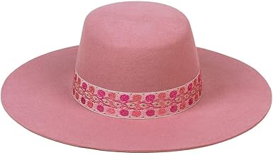 pink boater hat