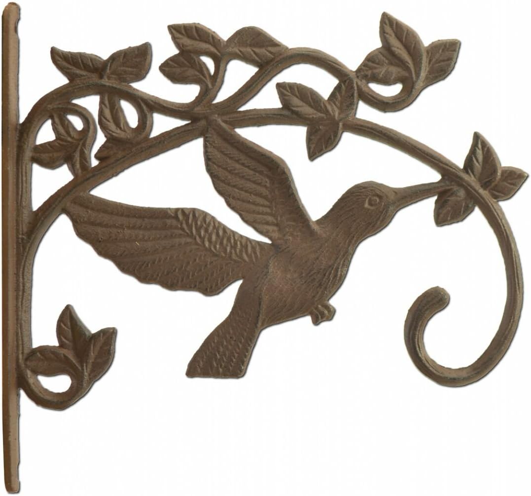 Amazon Com Hummingbird Plant Hanger Cast Iron Decorative Flower