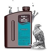 SUNLU 2000G ABS-Like 3D Printer Resin, 405nm UV Curing Photopolymer Rapid 3D Resin for 2K 4K 6K 8K LCD/DLP/SLA 3D Printers, Non-Brittle &amp; High Precision &amp; Low Shrinkage, Grey 2KG